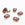 Grossist i krympede rhinestone perler x6 lilla rektangler 14x10mm for å sy eller lime - Glass rhinestones