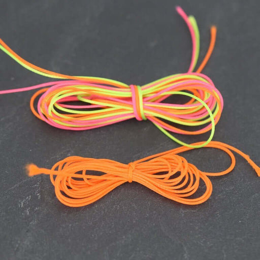 Kjøp 2 m 0,6 mm neon oransje nylonsnor for smykker, armbånd, kjede eller tilbehør