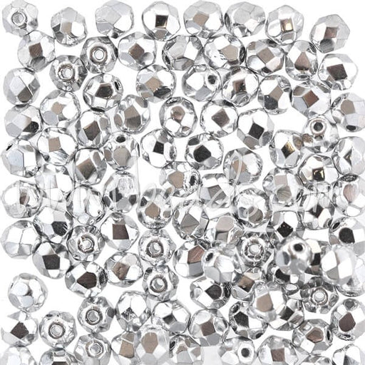 Kjøp Bohemske fasetterte sølvperler 4 mm (100)
