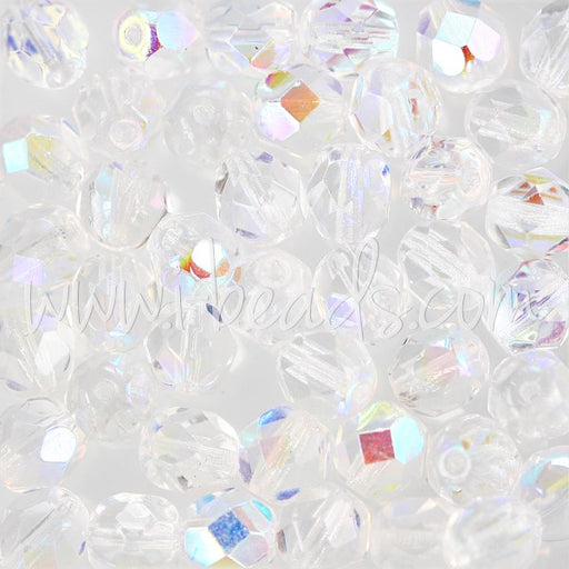 Kjøp Bohemske krystall ab fasetterte perler 6 mm (50)