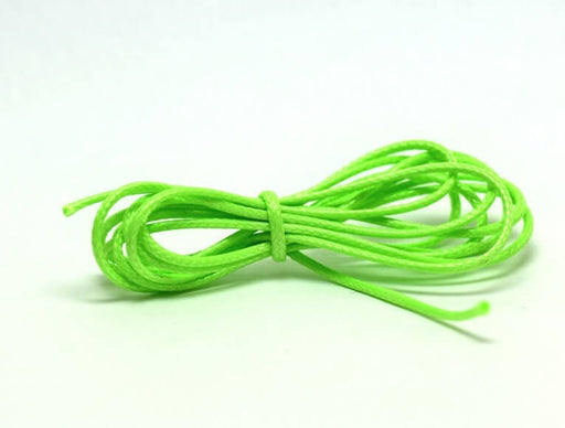 Kjøp 1 M Lysegrønn fluorescerende ledning i vokset polyester 1 mm