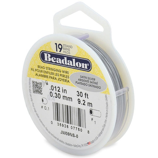 Kjøp Beadalon kabeltråd 19 tråder sølv til sateng 0,30 mm, 9,2 m (1)