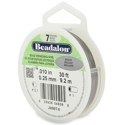 Kjøp Beadalon kabeltråd 7 tråder skinnende 0,25 mm, 9,2 m (1)