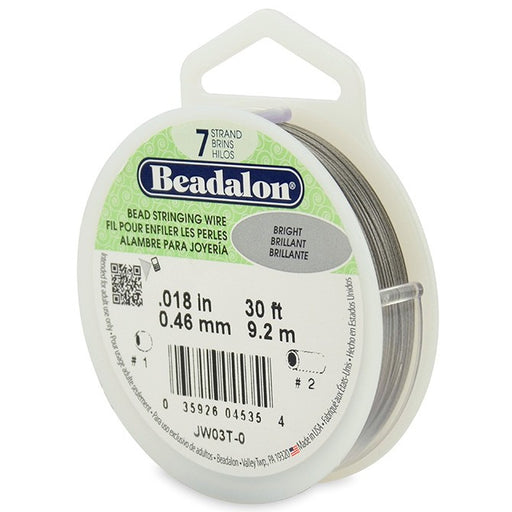 Kjøp Beadalon kabeltråd 7 tråder skinnende 0,46 mm, 9,2 m (1)