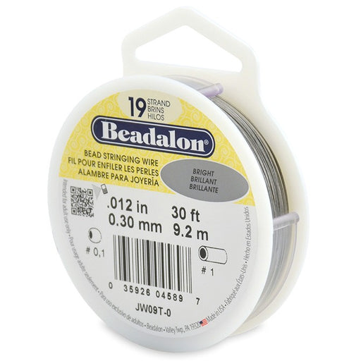 Kjøp Beadalon kabeltråd 19 tråder skinnende 0,30 mm, 9,2 m (1)