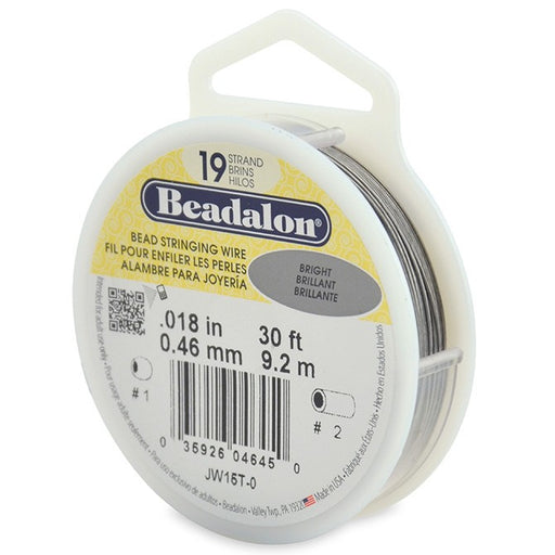 Kjøp Beadalon kabeltråd 19 tråder skinnende 0,46 mm, 9,2 m (1)