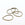 Grossist i bronse koblingsringer x4 dråpeform 44,5x33mm - smykkegrunning