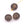 Detaljhandel Runde utskårne Smoky Quartz perler 11mm, hull 1mm (2)