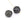Detaljhandel Rund perleutskåret obsidianknute 19 mm, hull 1,2 mm (1)